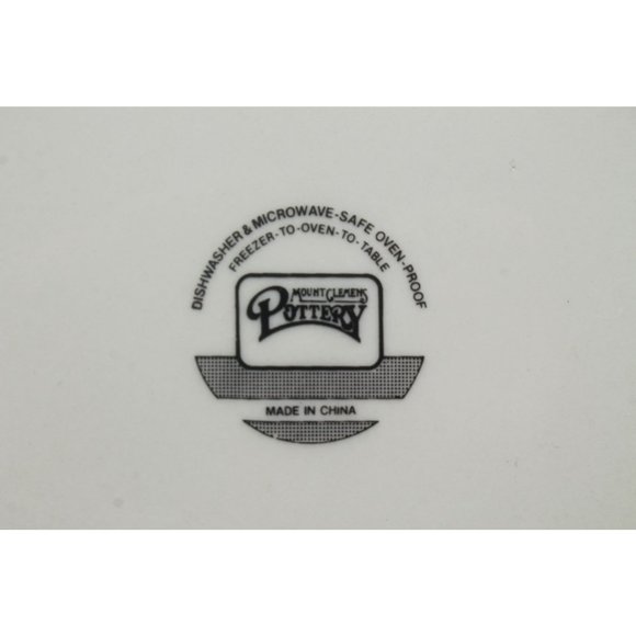 Set of 7 ~ 6⅝" STONEWARE SMALL Bowls ~ Christmas Tree ~ Off White / Green Bands - Picture 7 of 12